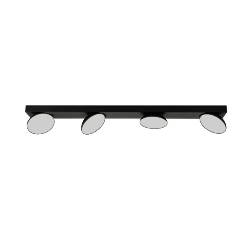 Kup teraz Lampa sufitowa LED czarna 4-punktowa 64cm SPL-31976-4B-BK z serii Castelio - Lampy Italux