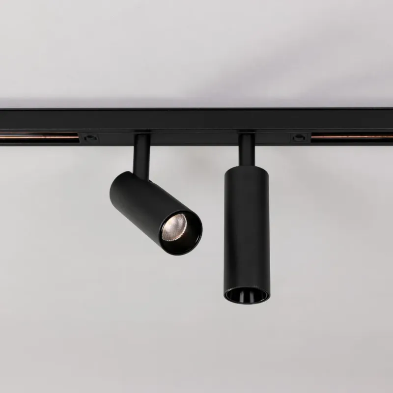Lampa do szyn magnetycznych MINI SPOT DUE 2x7W 4000K DALI czarna 896266 - LOONARI Rabat