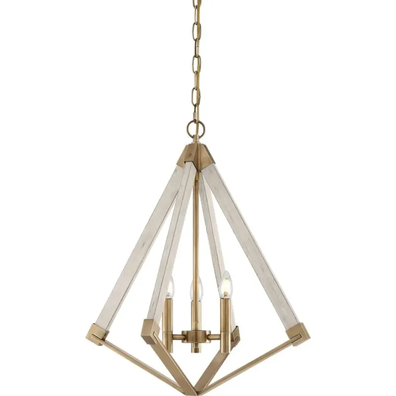 Żyrandol metalowy mosiężny 3-punktowy QZ/VIEWPOINT/S z serii VIEWPOINT - Elstead Lighting Kup teraz
