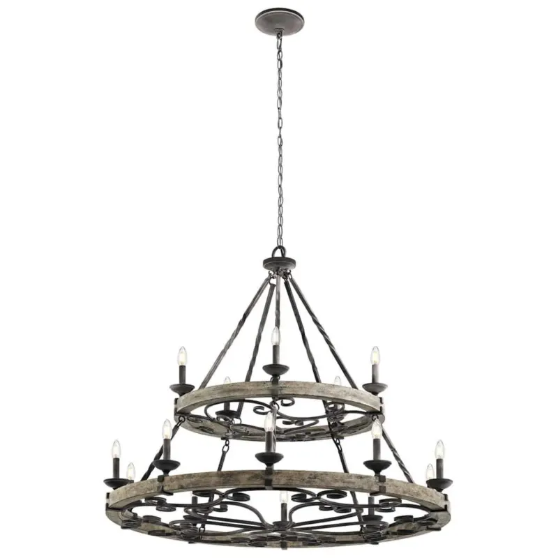 Żyrandol metalowy srebrny 15-punktowy KL/TAULBEE15 z serii TAULBEE - Elstead Lighting Zamów dziś