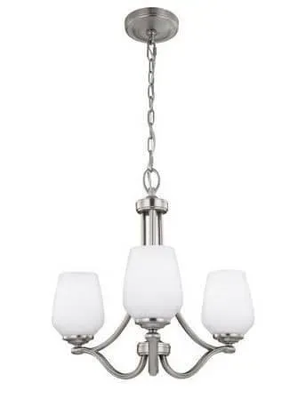 Żyrandol metalowy srebrny 3-punktowy FE/VINTNER3 z serii VINTNER - Elstead Lighting Tani