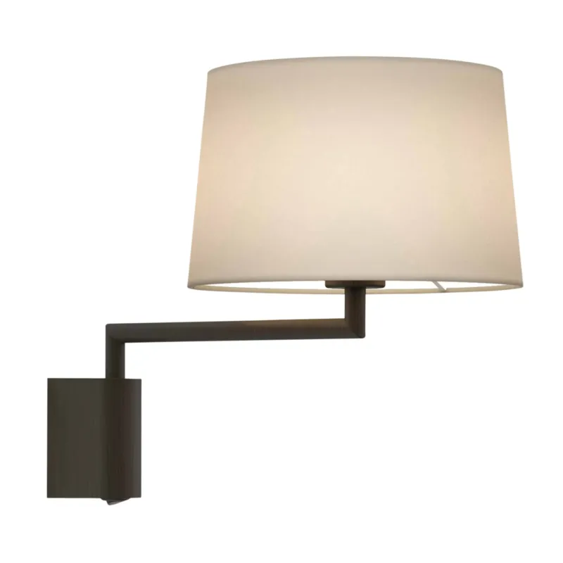 Darmowy zwrot Kinkiet / Stelaż ruchomy do sypialni brązowy TELEGRAPH SWING 1404003– Astro Lighting