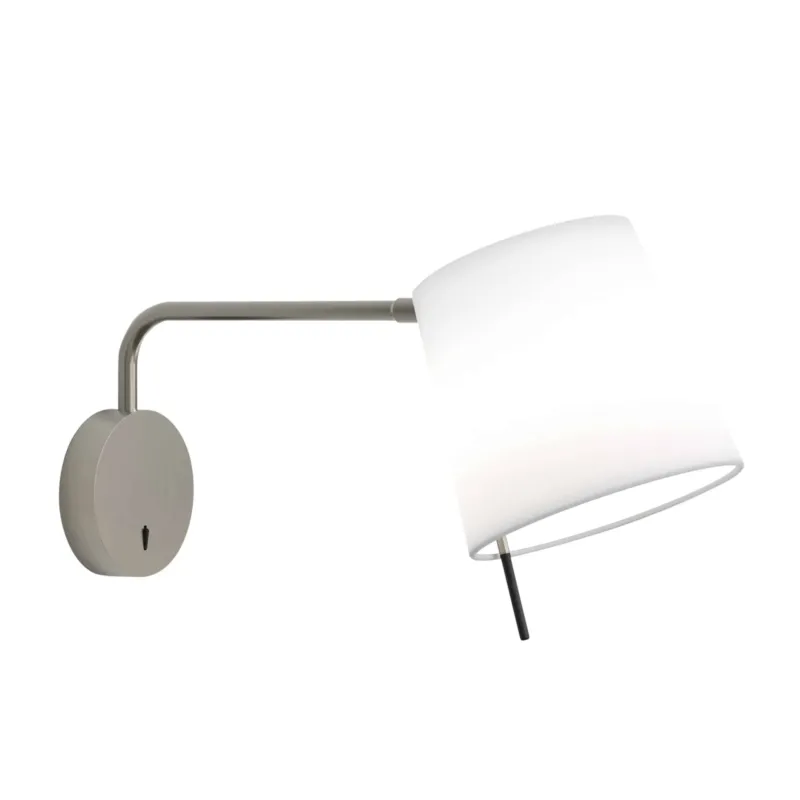 Darmowy zwrot Kinkiet matowy nikiel z włącznikiem / sam stelaż MITSU SWING ARM 1394001– Astro Lighting