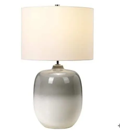 Lampa stołowa ceramiczna szaro-biała 61cm CHALK FARM/TL z serii CHALK FARM - Elstead Lighting Popularny