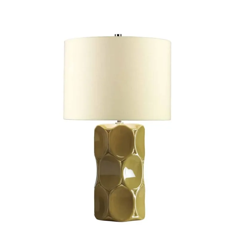 Lampa stołowa ceramiczna zielona z abażurem 61cm GREEN RETRO/TL - Elstead Lighting Ograniczona ilość