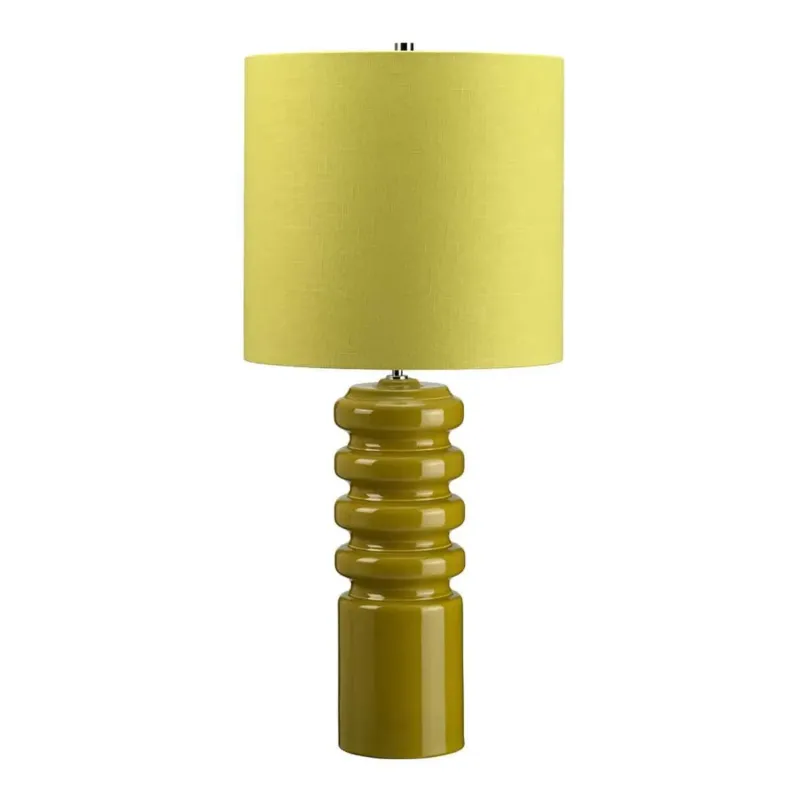 Lampa stołowa ceramiczna żółta 85cm CONTOUR/TL LIME z serii CONTOUR - Elstead Lighting Oferta limitowana