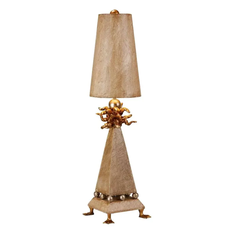 Premium Lampa stołowa metalowa brązowa wysoka 81cm FB/LEDA/TL z serii LEDA - Elstead Lighting