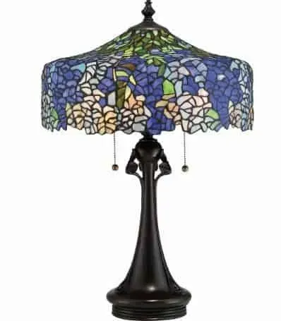 Lampa stołowa witrażowa multikolor 3-punktowa QZ/COBALT/TL z serii COBALT - Elstead Lighting Promocja