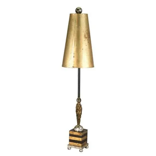Okazja Lampa stołowa wysoka metalowa złoto-czarna FB/NOMA LUXE/TL z serii NOMA - Elstead Lighting