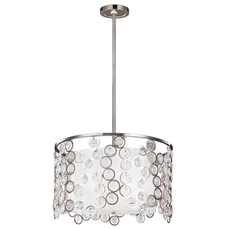 Lampa wisząca chromowana szklana 3-punktowa FE/LEXI/P z serii LEXI - Elstead Lighting Popularny