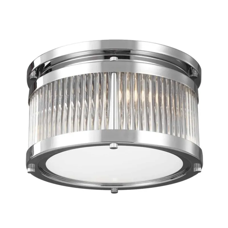 Ostatnia szansa Plafon klasyczny chromowany szklany 3-punktowy FE/PAULSON/F/S z serii PAULSON - Elstead Lighting
