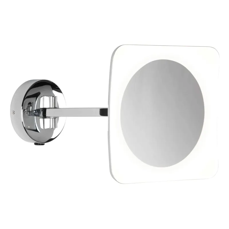 Darmowy zwrot Kinkiet łazienkowy z lustrem polerowany chrom MASCALI SQUARE 1373003 - Astro Lighting