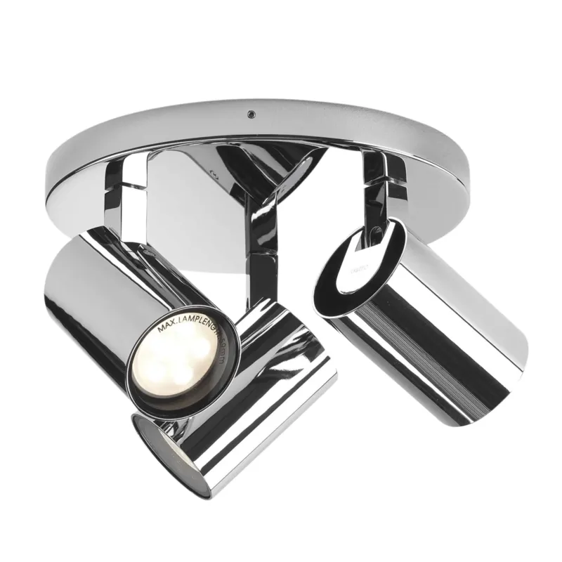 Plafon sufitowy łazienkowy 3-reflektorki IP44 chrom AQUA 1393005 – Astro Lighting Najlepsza cena