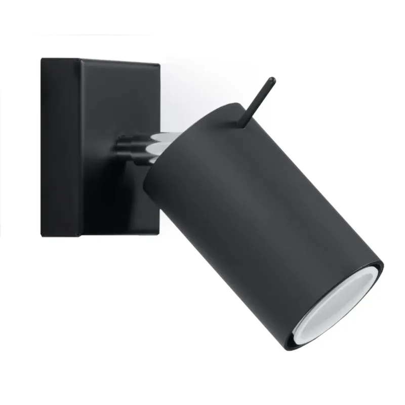 Rabat Kinkiet RING czarny SL.0091 - Sollux