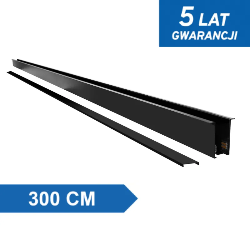Dodaj do koszyka Szyna magnetyczna podtynkowa LL-20F czarna 300cm 1212 - Decorativi