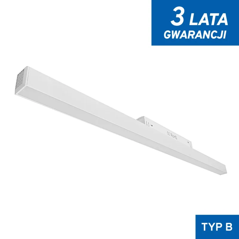 Linia Led do szyn magnetycznych biała 20W 3000K - TYP B 1136 - Decorativi Popularny