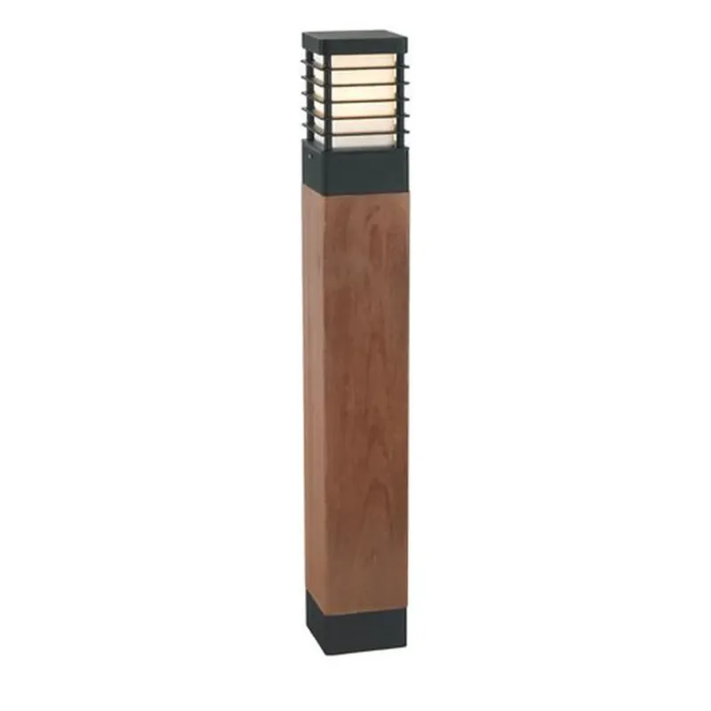 Lampa stojąca słupek drewno HALMSTAD 85CM 1410B - Norlys Tylko do końca tygodnia