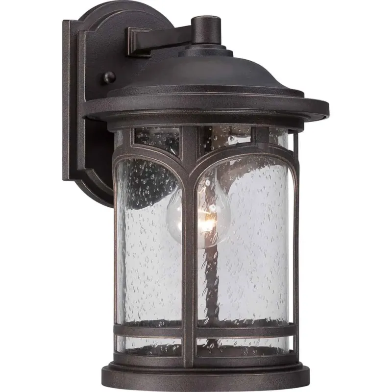 Kup teraz Kinkiet zewnętrzny brązowy metalowy ze szkłem QZ/MARBLEHEAD2/M z serii MARBLEHEAD - Elstead Lighting