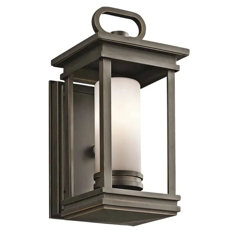 Kinkiet zewnętrzny brązowy szklany 30cm KL/SOUTH HOPE/S z serii SOUTH HOPE - Elstead Lighting Okazja