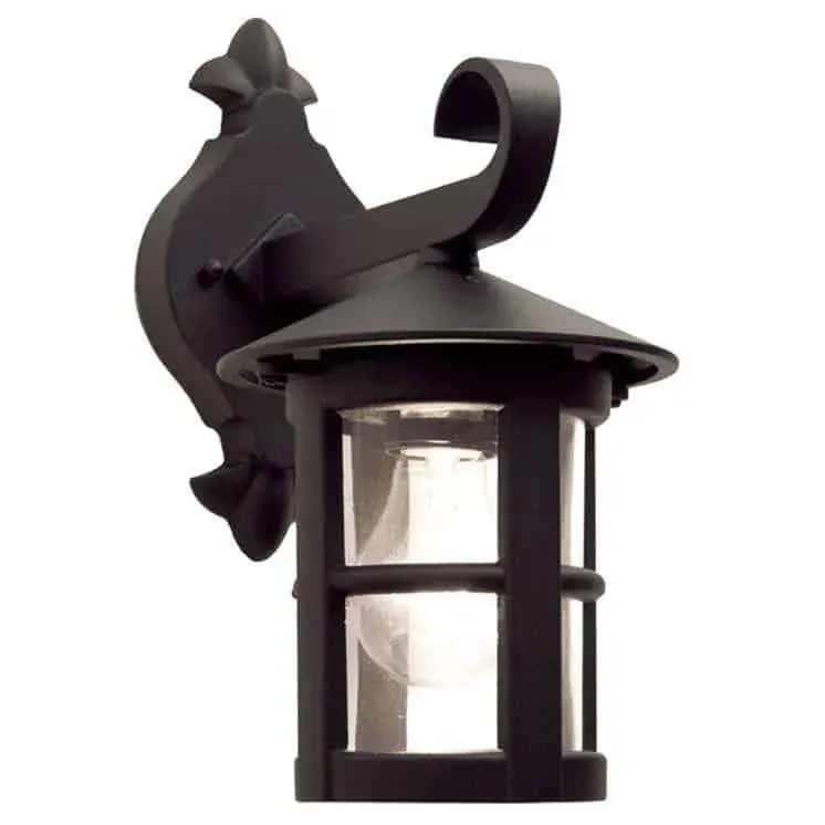 Wyprzedaż Kinkiet zewnętrzny czarny metalowy ze szkłem BL21 z serii HEREFORD - Elstead Lighting
