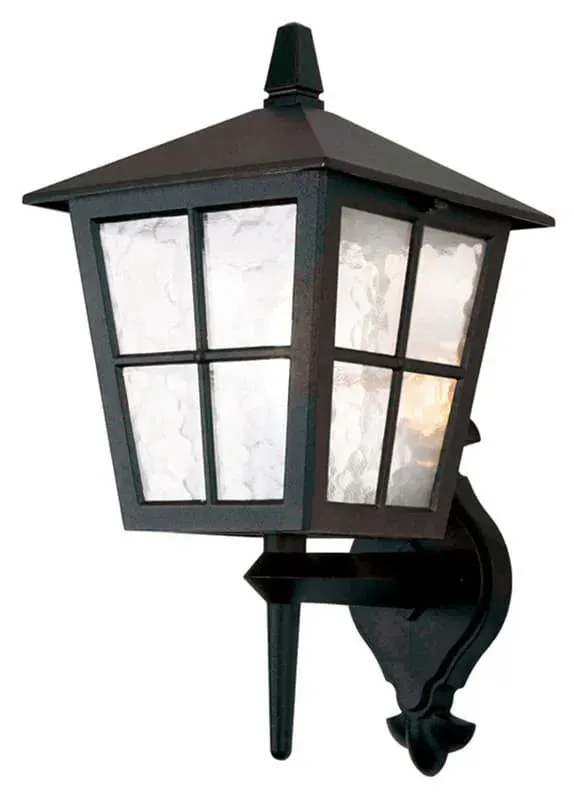 Kinkiet zewnętrzny czarny metalowy ze szkłem BL46M z serii CANTERBURY - Elstead Lighting Bestseller