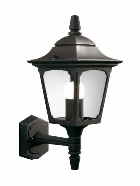 Premium Kinkiet zewnętrzny czarny metalowy ze szkłem CPM1 z serii CHAPEL - Elstead Lighting