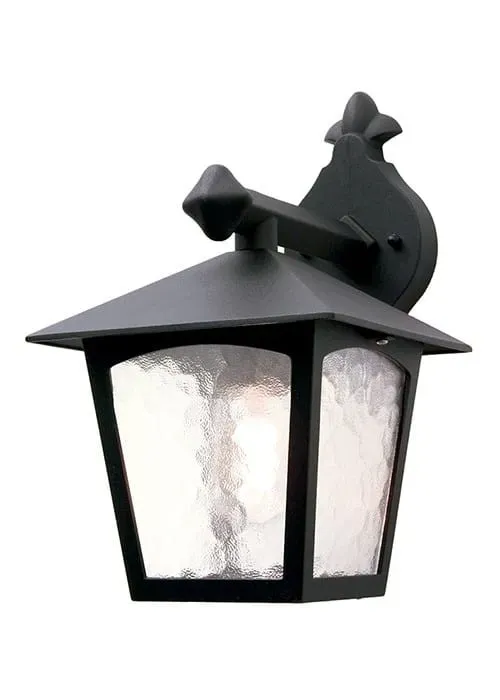 Najlepsza cena Kinkiet zewnętrzny czarny metalowy ze szkłem YORK BL2 BLACK z serii YORK - Elstead Lighting