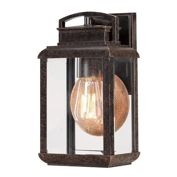Szybka wysyłka Kinkiet zewnętrzny metalowy brązowy IP44 QZ/BYRON/S z serii BYRON - Elstead Lighting