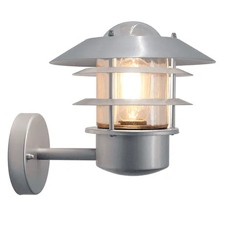 Kinkiet zewnętrzny metalowy srebrny IP44 HELSINGOR z serii HELSINGOR - Elstead Lighting Ostatnia szansa