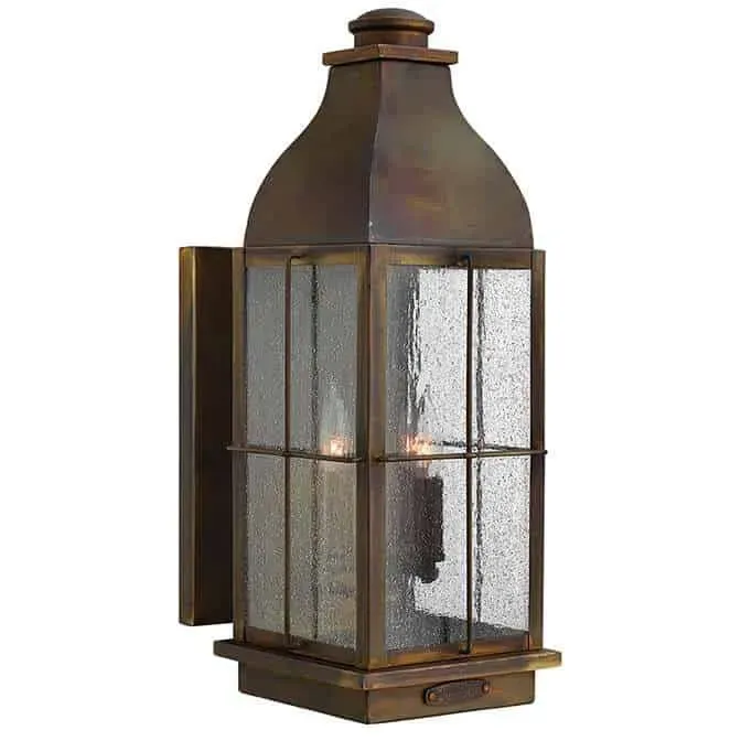 Zniżka Kinkiet zewnętrzny metalowy z szybkami HK/BINGHAM/M z serii BINGHAM - Elstead Lighting