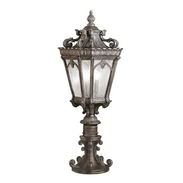 Bezpieczne zakupy Lampa stojąca ogrodowa brązowa metalowa 3-punktowa KL/TOURNAI3/L z serii TOURNAI - Elstead Lighting