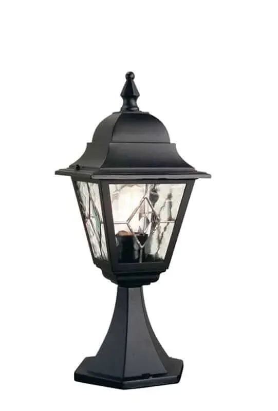 Bezpieczna płatność Lampa stojąca ogrodowa czarna metalowa NR3 BLK z serii NORFOLK - Elstead Lighting
