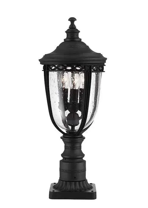 Oferta czasowa Lampa stojąca zewnętrzna czarna 3-punktowa FE/EB3/M BLK z serii ENGLISH BRIDLE - Elstead Lighting