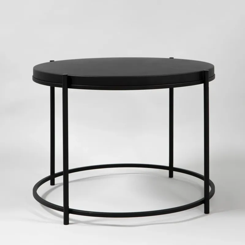 Bestseller Stolik kawowy okrągły czarny metalowy 64cm TAB-47392-M-BK z serii Ardo - Lampy Italux