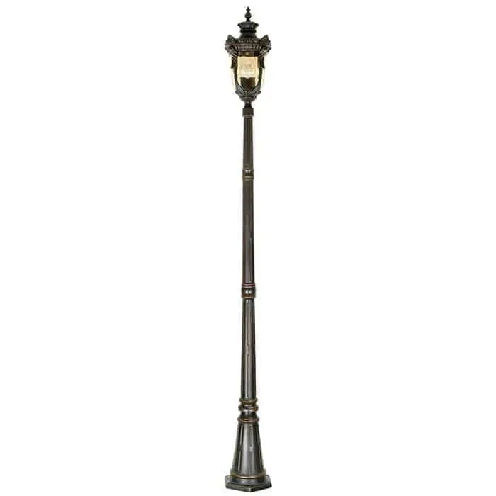 Kup online Latarnia ogrodowa metalowa brązowa 237cm PH5/L OB z serii PHILADELPHIA - Elstead Lighting