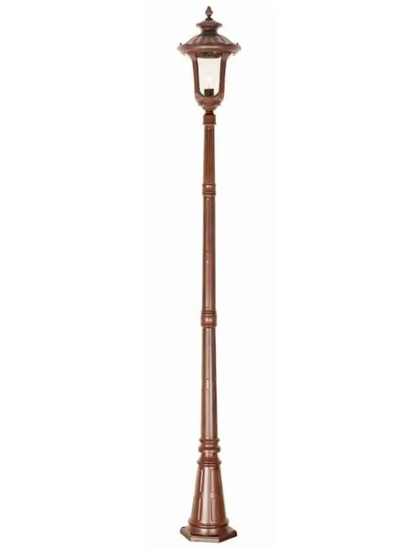 Szybka wysyłka Latarnia ogrodowa metalowa brązowa 246cm CC5/M z serii CHICAGO - Elstead Lighting