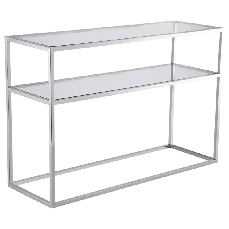 Wyjątkowa oferta Konsola chromowana szklana 120cm BS-C1503S z serii BRISTOL - Cosmo Light