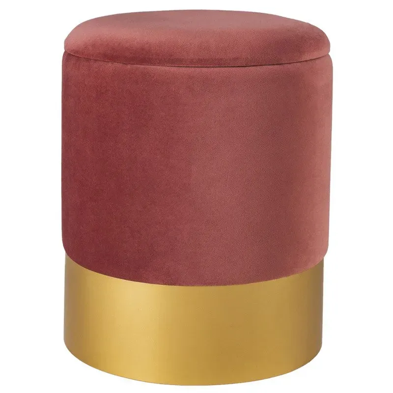 Pufa welurowa VELVET M przydymiony róż 182-uniw - Step Into Design Ekspresowa dostawa