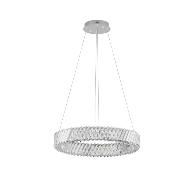 Lampa wisząca kryształowa ring Tariea LED 60cm Popularny