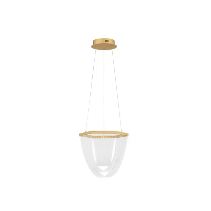 Do wyczerpania zapasów Żyrandol nowoczesny Vantile LED 35cm złoty mat