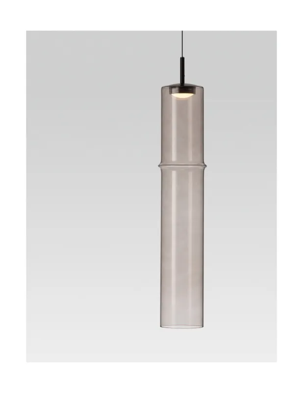 Lampa wisząca szklana tuba Nosa LED 9cm mokka Wysoka jakość