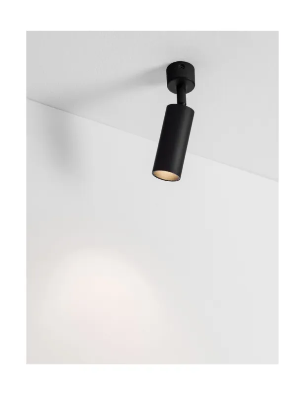 Tylko dziś Reflektor sufitowy tuba pojedyncza Moro 4cm czarny