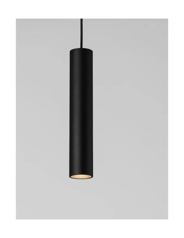 Tylko do końca tygodnia Lampa wisząca tuba Moro 4cm czarna