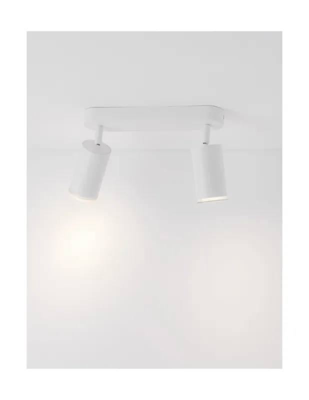 Reflektor 2 minimalistyczne tuby Moma 26cm biały Nowość