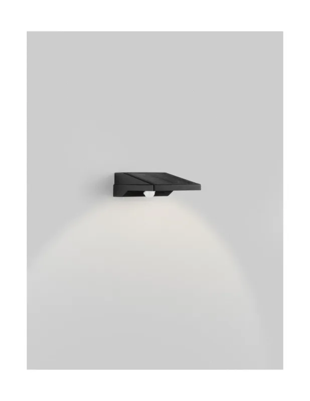 Kinkiet solarny z czujnikiem ruchu Sotrek LED 3000K czarny Kup online