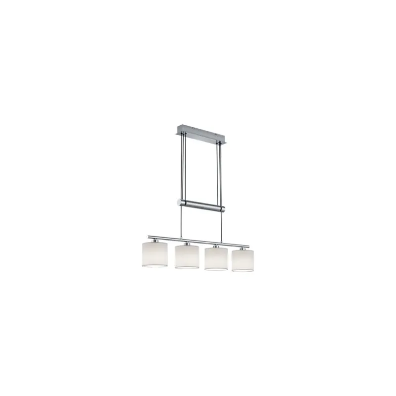 Oferta Lampa wisząca podłużna 4 punktowa Garda IV Biały/Nikiel Mat Trio