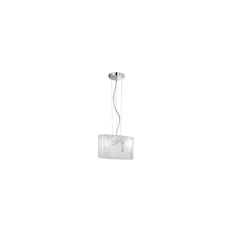 Lampa wisząca szklana Spirelli 40 Biała Trio Hit cenowy