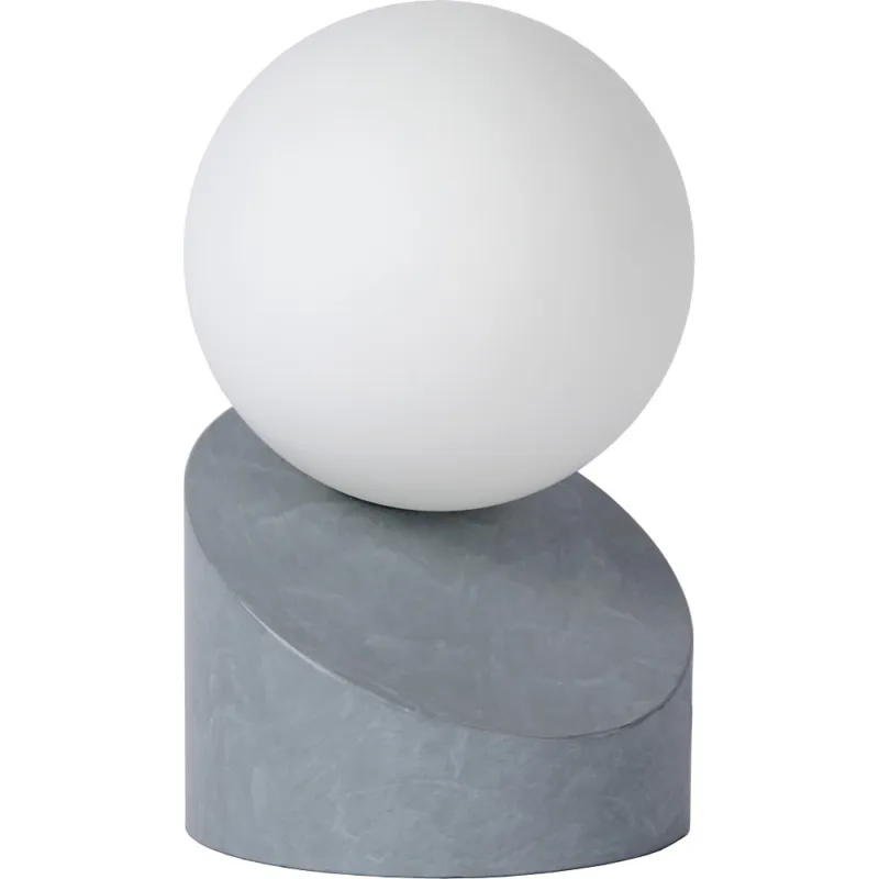 Bezpieczne zakupy Lampa stołowa skandynawska Len Szara Lucide