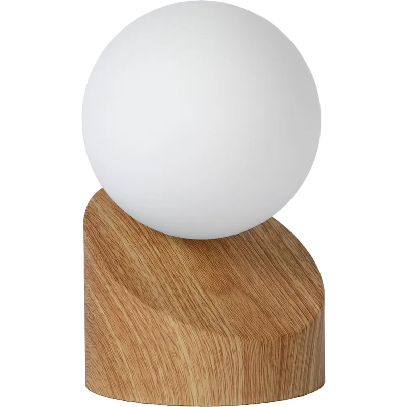 Lampa stołowa skandynawska Len Jasne Drewno Lucide Bestseller
