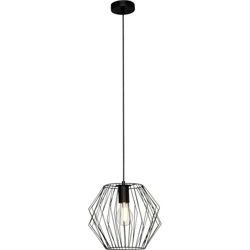Lampa wisząca druciana loft Noris 28 Czarna Brilliant Niska cena